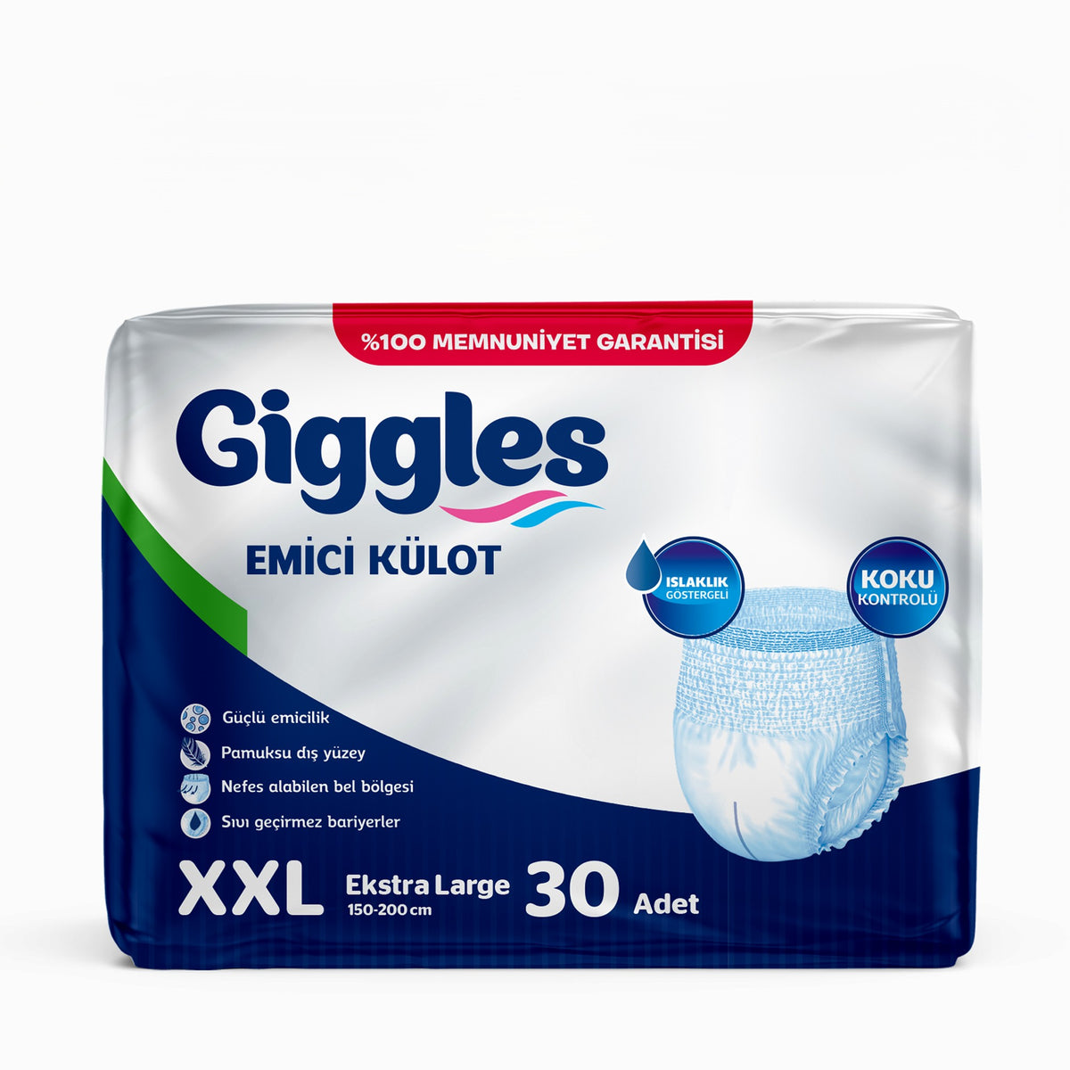 Giggles Yetişkin Emici Külot Hasta Bezi 30'lu Paket