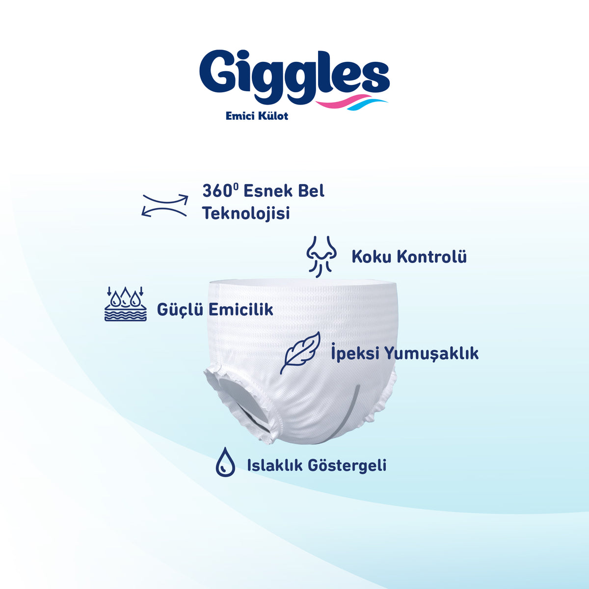 Giggles Yetişkin Emici Külot Hasta Bezi 30'lu Paket