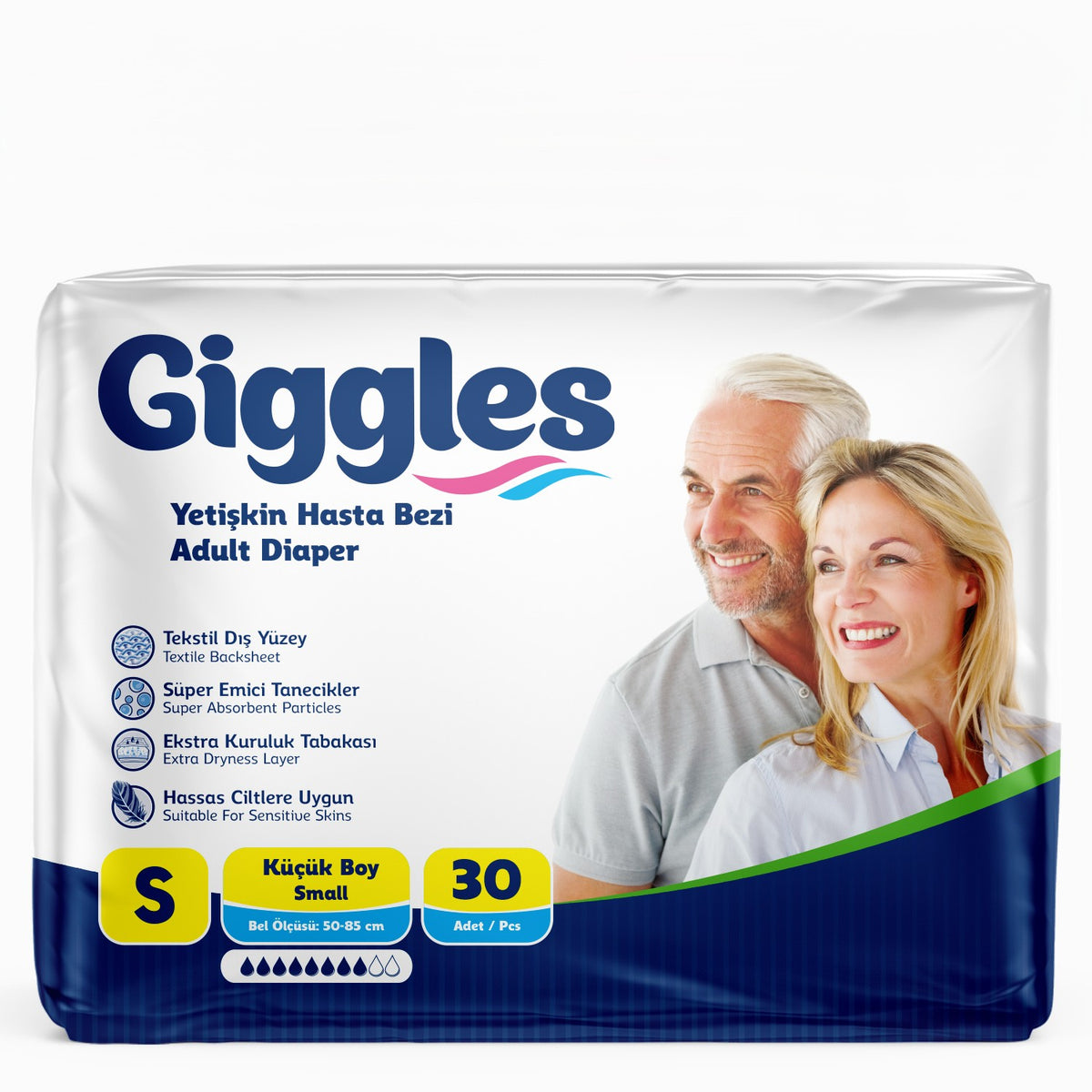 Giggles Yetişkin Bel Bağlamalı Hasta Bezi 30'lu Paket