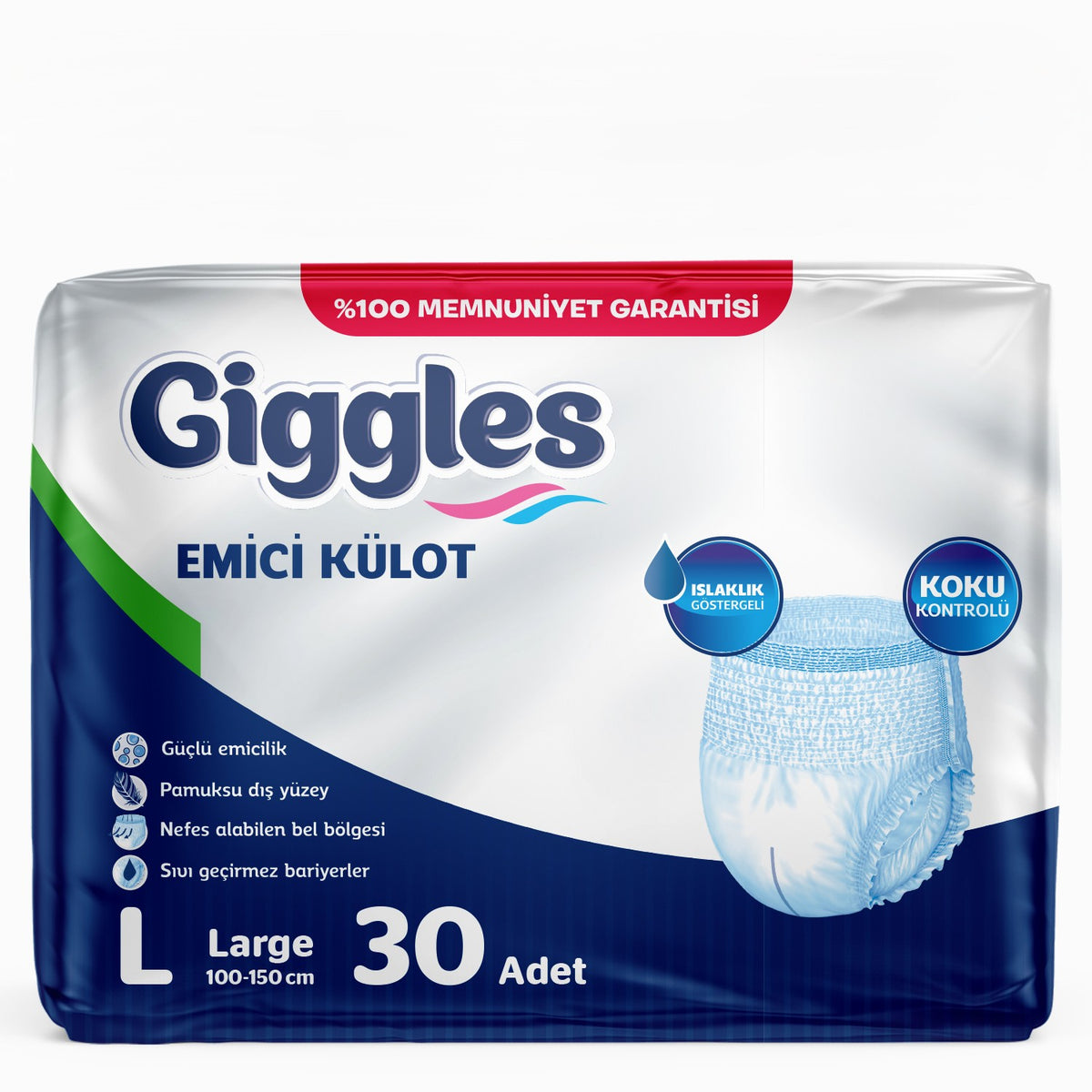 Giggles Yetişkin Emici Külot Hasta Bezi 30'lu Paket