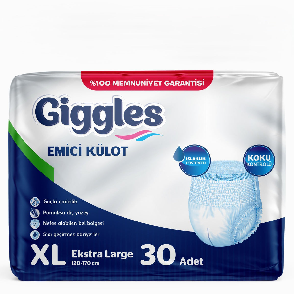 Giggles Yetişkin Emici Külot Hasta Bezi 30'lu Paket